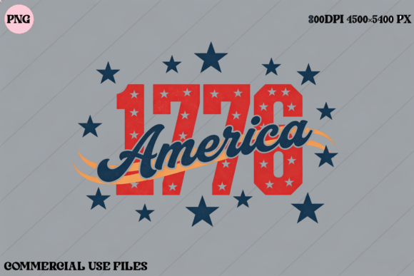 1776 America Stars Graphic Design: A Versatile Asset for Patriotic Projects