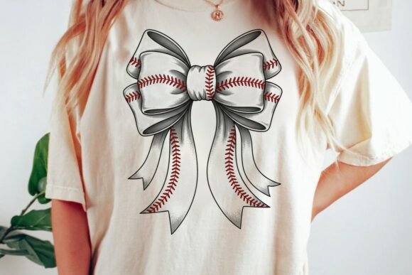 Baseball Bow Graphic Png: A Sporty Design Asset for Your Craft Projects