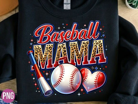 Baseball Mama Sport Bat Ball Graphic PNG: Your Go-To Design Asset