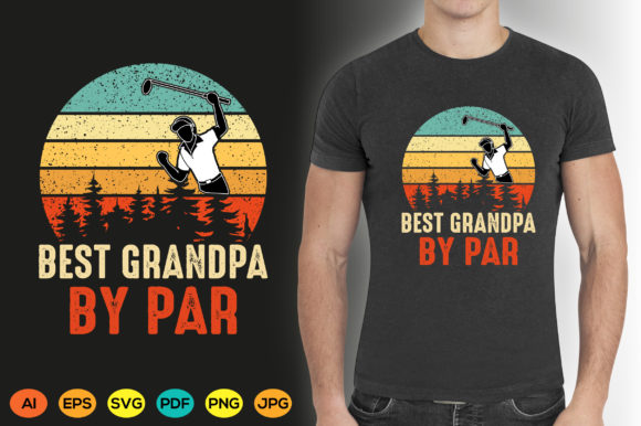 Celebrate Grandpa with This Golf T-Shirt Design Graphic