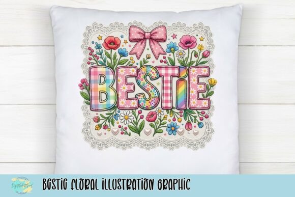 Celebrate Your Bestie with This Cheerful Floral Illustration