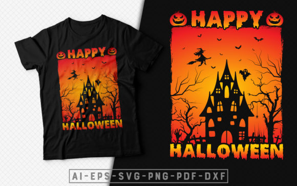 Happy Halloween T-shirt Design Graphic