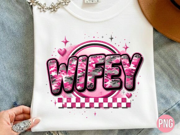 Pink Camo Wifey Graphic: Bold Style for Modern Brands
