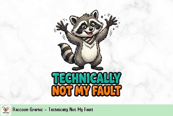 Raccoon Graphic: Not My Fault