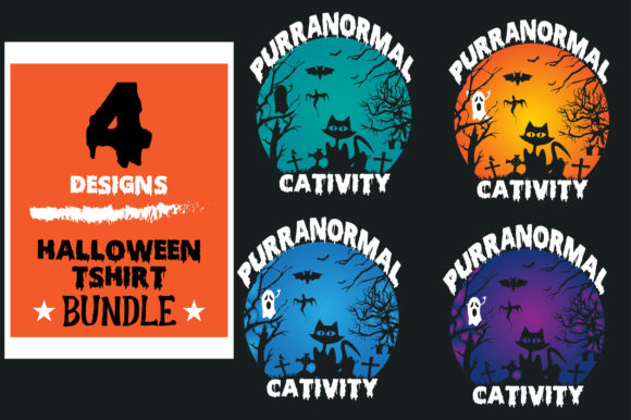 Unleash Spooky Creativity with Halloween T-Shirt Bundle 04 Graphic